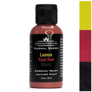 Triple Thermal Paint - Black/Rust Red/Lemon – chriscustomkicks